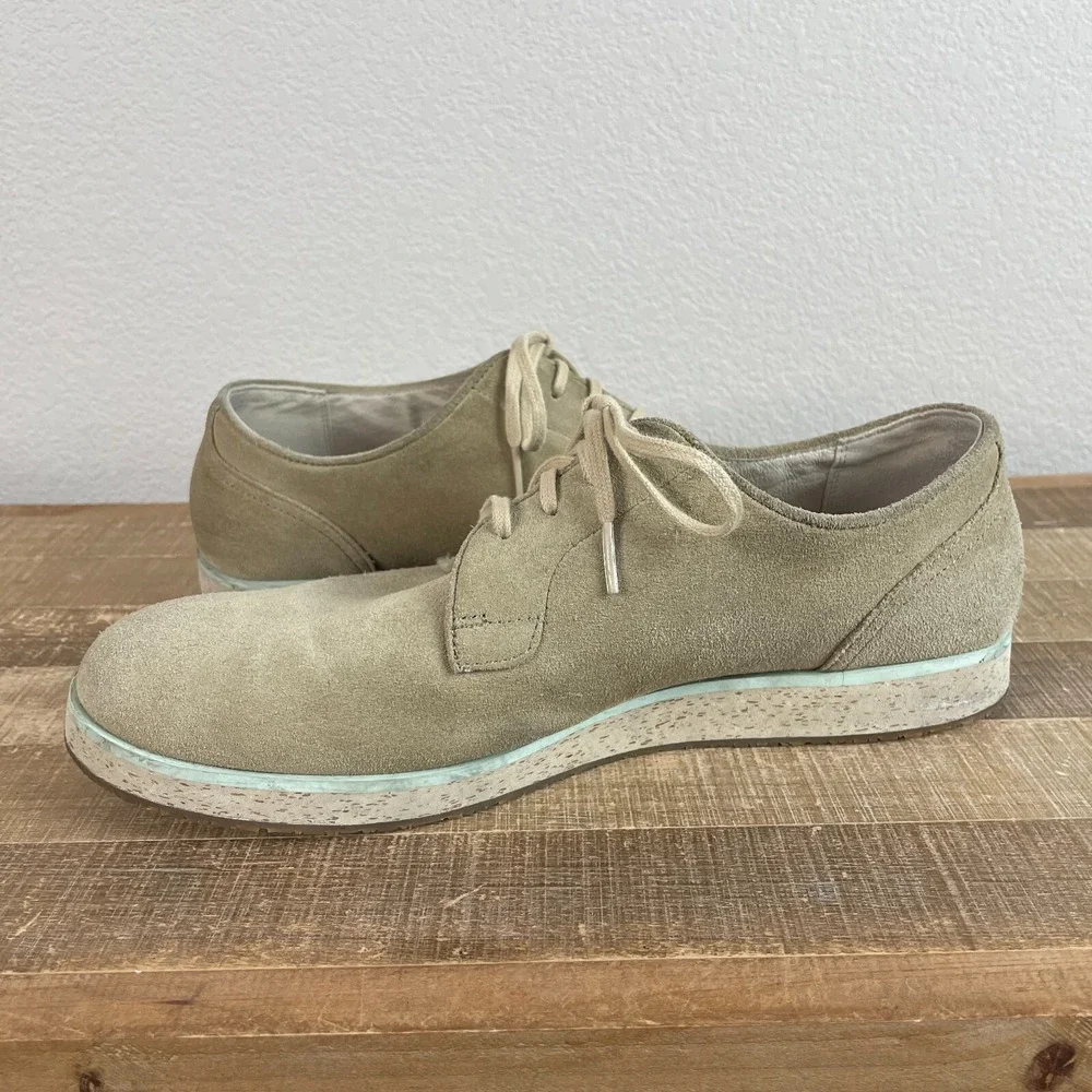 Camper Mens Magnus‎ Oxford Dress Shoes EU 44 11 Beige Waxed Leather 18897 *read